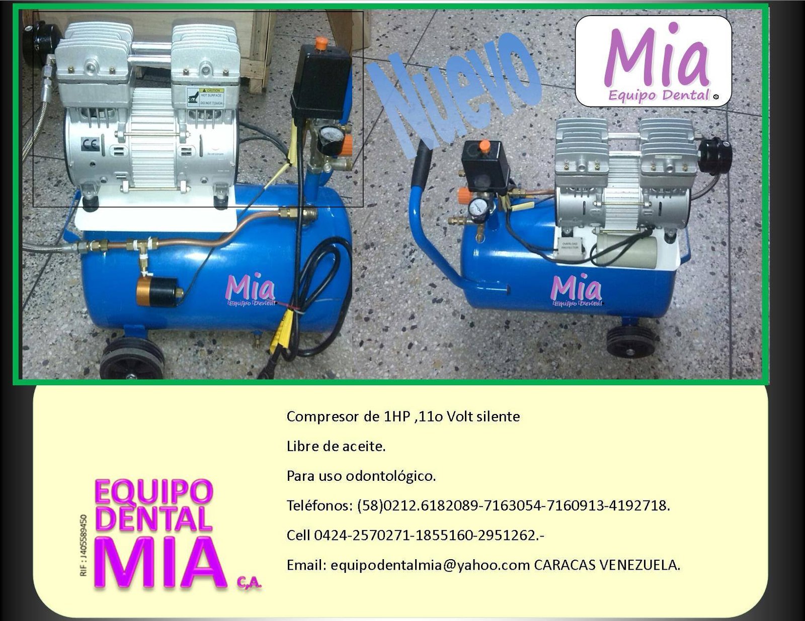 Fachada de Equipo Dental Mia C.A 7091