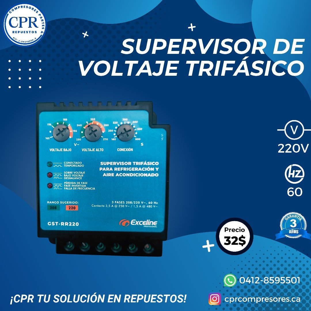 Imagen de producto Supervisor De Voltaje Trifásico