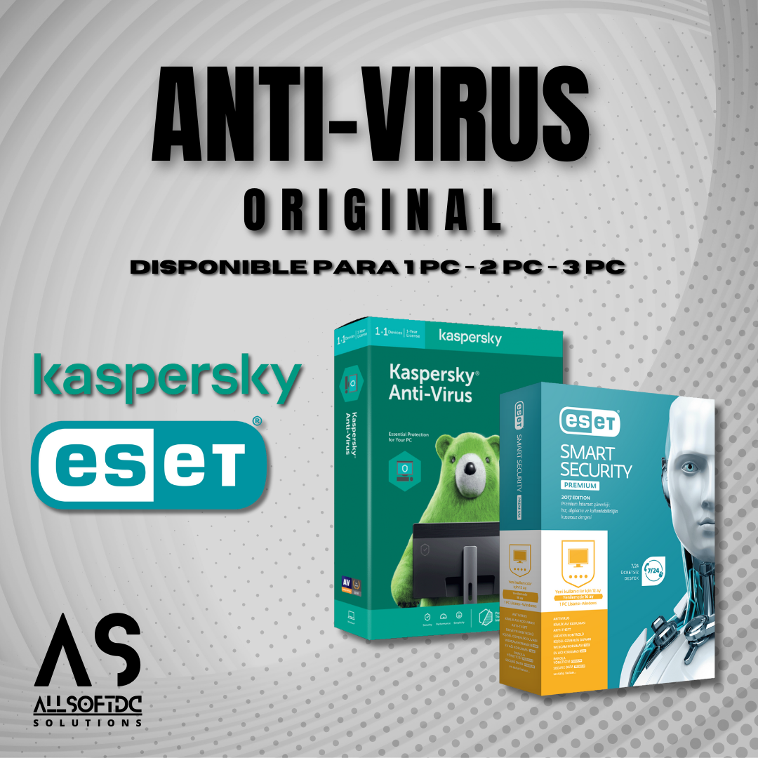 Imagen de producto Antivirus Kaspersky y Eset Originales